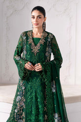 Maria B Mbroidered | BD-3008| 3 Piece Unstitched Embroidered Chiffon Suit